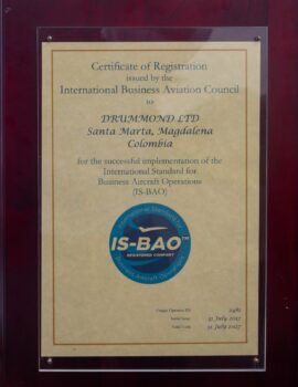 Drummond obtiene recertificación IS-BAO